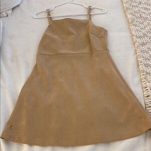 Tan Sleeveless Dress